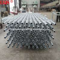 Hot Dipped Galvanized Ringlock Standard Ringlock Scaffolding Formwork Construction